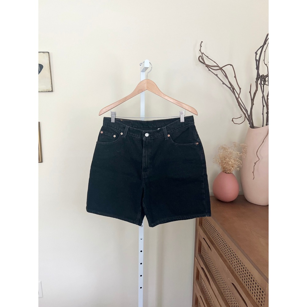 Vintage 90's Black Levi's Denim Shorts